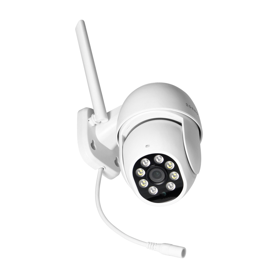Outdoor PTZ camera, 4MP, Wi-Fi, memory, two-way talk