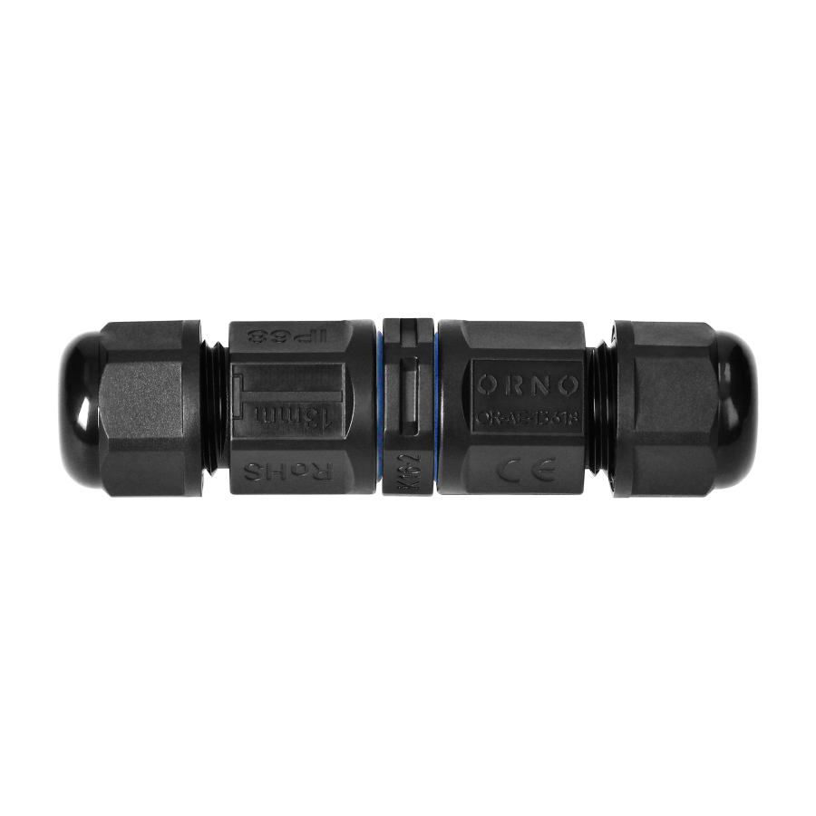 Cable Connector, Straight with quick connector, IP68 MINI 2x1.5mm², 400V/25A