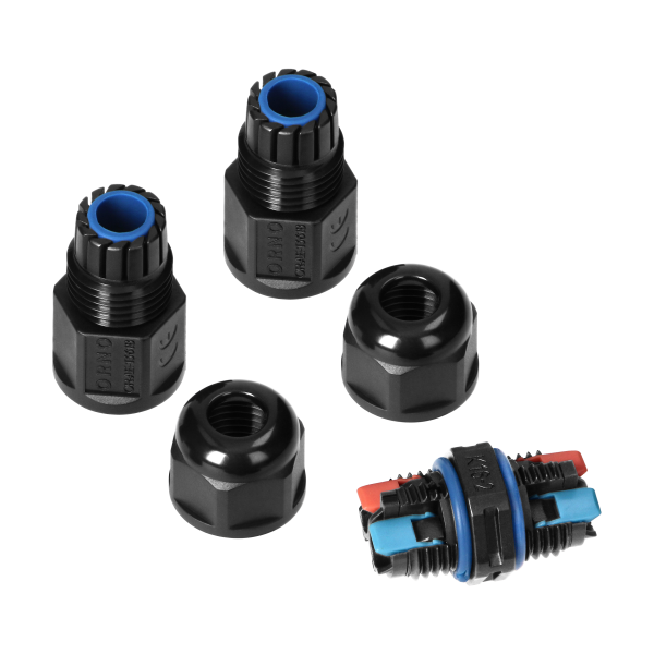 Konektor kablowy prosty z szybkozłączką IP68 MINI 2x1,5mm2, 400V/16A, 