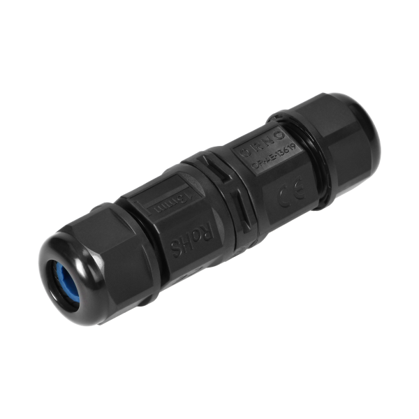 Konektor kablowy prosty z szybkozłączką IP68, 2x4mm2, 400V/20A