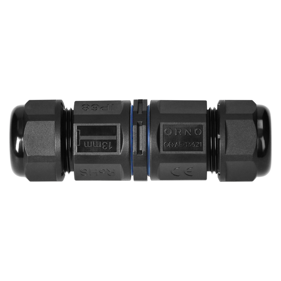 Cable Connector, Straight with quick connector, IP68 5x4mm², 400V/25A