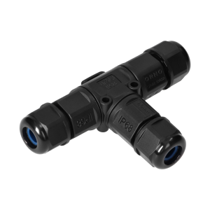 Konektor kablowy trójnik T z szybkozłączką IP68, 3x4mm2, 400V/16A