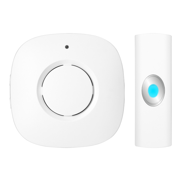 KALA AC, wireless mains-powered doorbell, learning system, 38 sounds, 250m, white