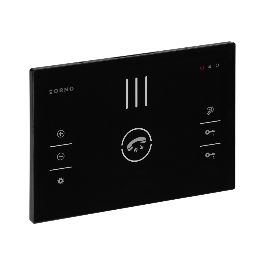 SANDI, single family audio doorphone set, handset free, 2-wire, codelock, RFID, black