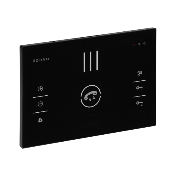 SANDI, single family audio doorphone set, handset free, 2-wire, codelock, RFID, black