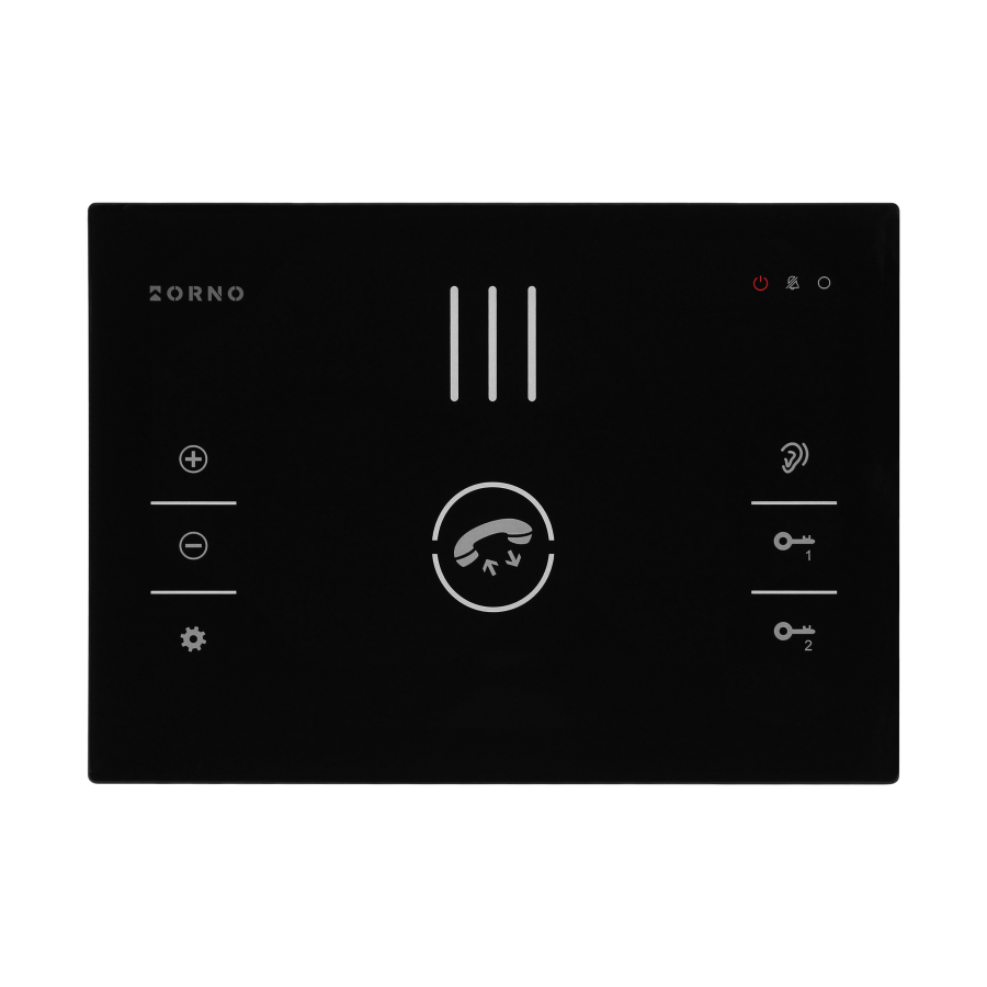 SANDI, single family audio doorphone set, handset free, 2-wire, codelock, RFID, black