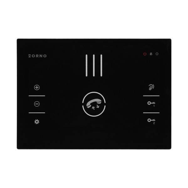 SANDI, single family audio doorphone set, handset free, 2-wire, codelock, RFID, black