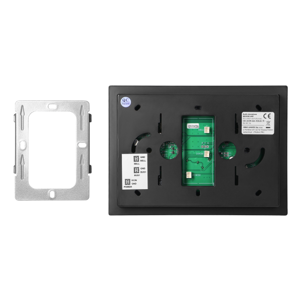 SANDI, single family audio doorphone set, handset free, 2-wire, codelock, RFID, black