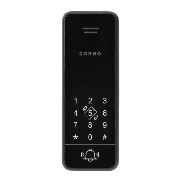 SANDI, single family audio doorphone set, handset free, 2-wire, codelock, RFID, black