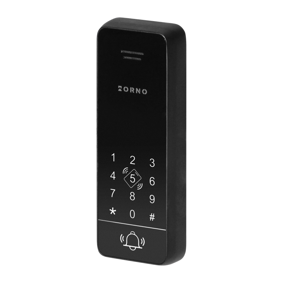 SANDI, single family audio doorphone set, handset free, 2-wire, codelock, RFID, black