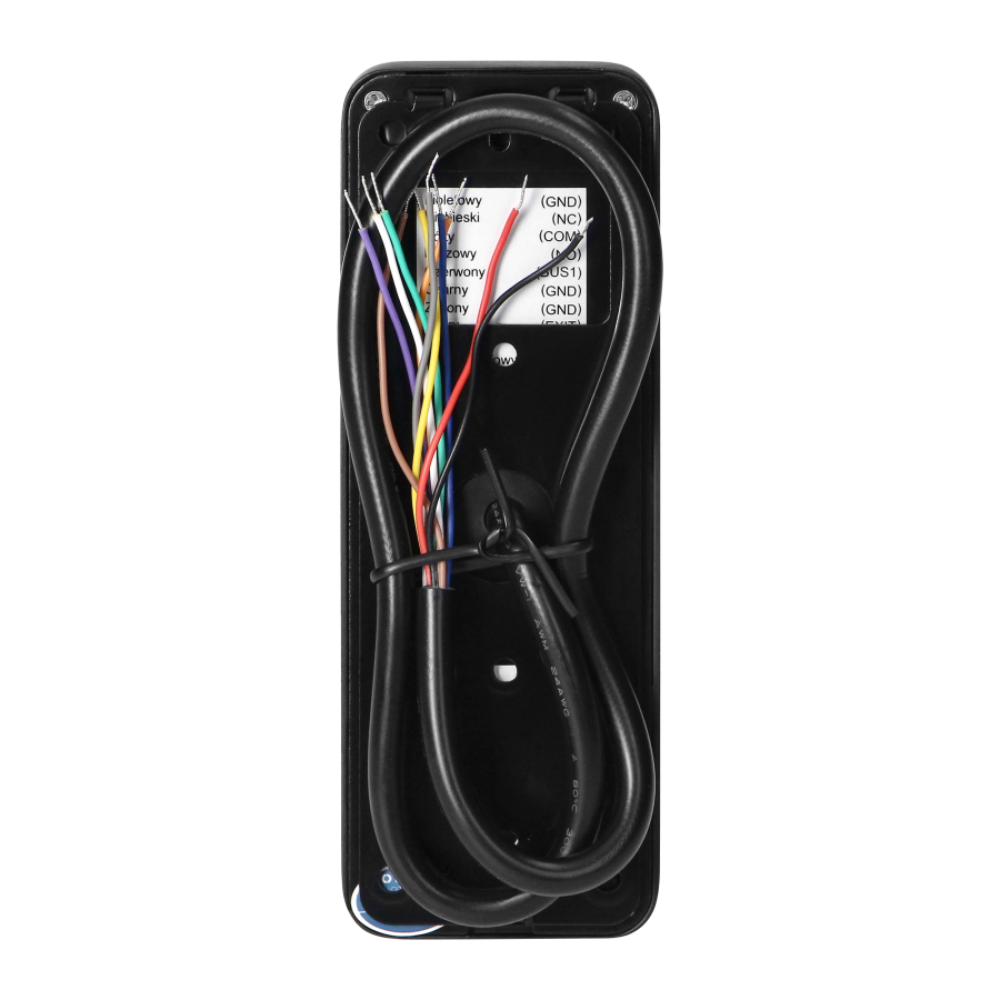 SANDI, single family audio doorphone set, handset free, 2-wire, codelock, RFID, black