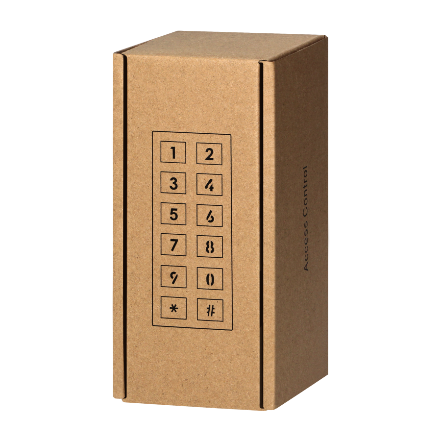 Code lock with proximity card/tags reader and fingerprint reader, Wi-Fi, slim design, IP68, 1 relay output (2A), Powered by Tuya