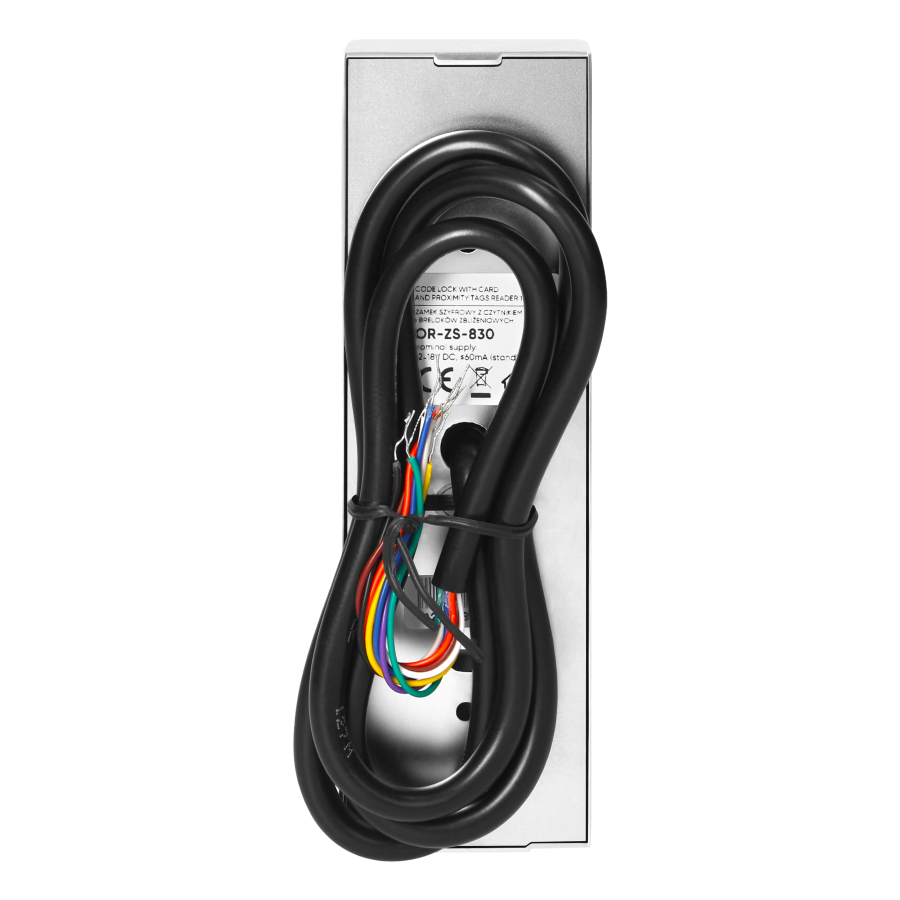 Code lock with proximity card/tags reader and fingerprint reader, Wi-Fi, slim design, IP68, 1 relay output (2A), Powered by Tuya