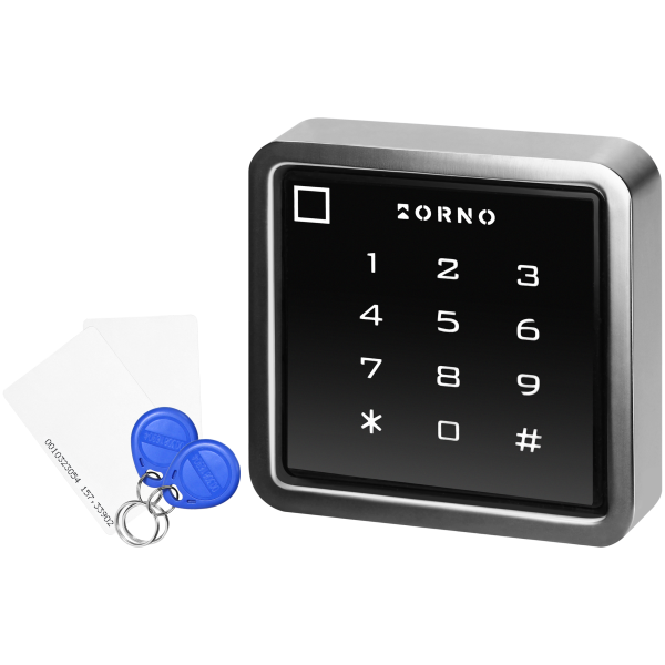 Code lock with card and proximity tags reader, Wi-Fi, IP68, 1-relay output (3A), Powered by Tuya