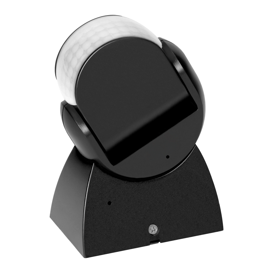 Czujnik ruchu 180° 2 sensory, IP65, 1200W, czarny, TUYA Smart Wi-Fi