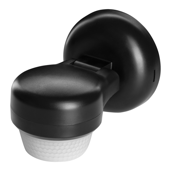 Czujnik ruchu 360st. IP65, 1200W, zasięg max. 24m, czarny