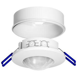 Czujnik ruchu 360°, IP20, 1200W, zasięg max. 8m, biały