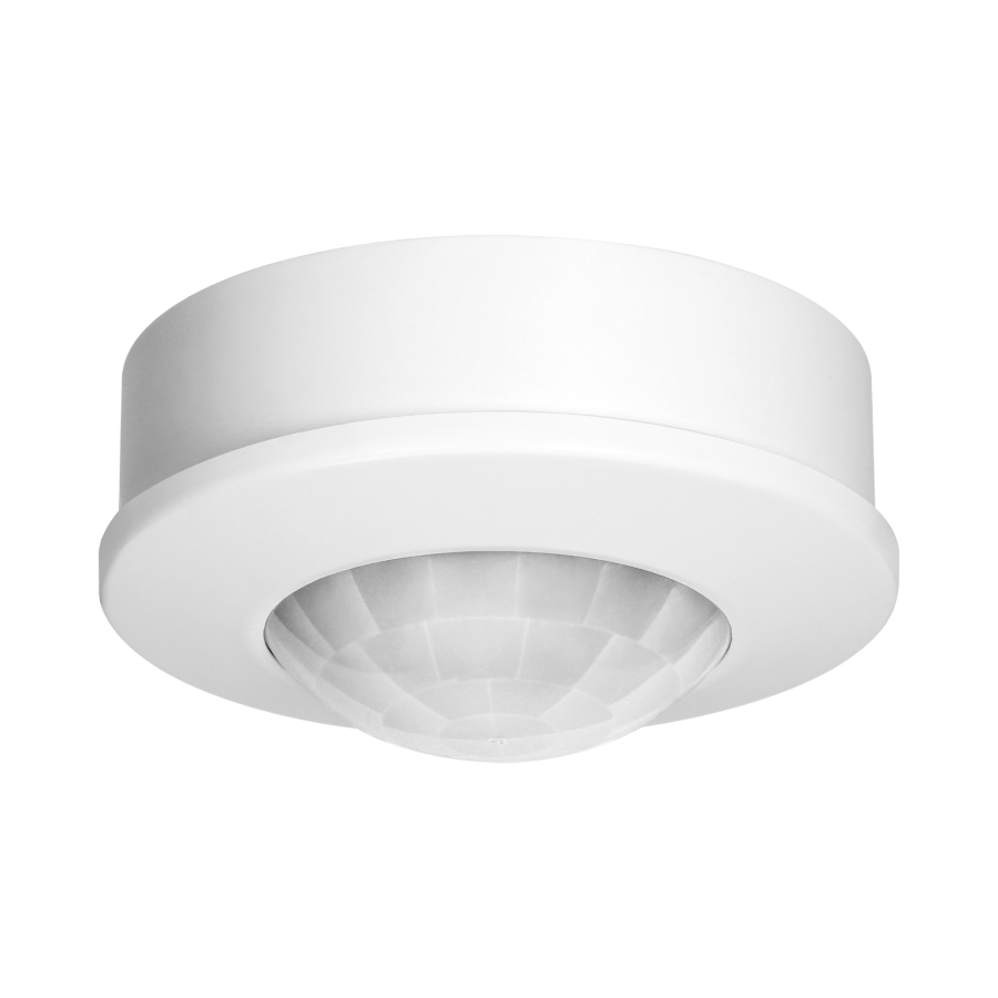 Czujnik ruchu 360°, IP20, 1200W, zasięg max. 8m, biały