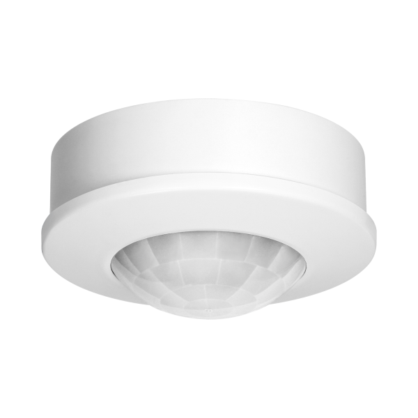 Czujnik ruchu 360°, IP20, 1200W, zasięg max. 8m, biały