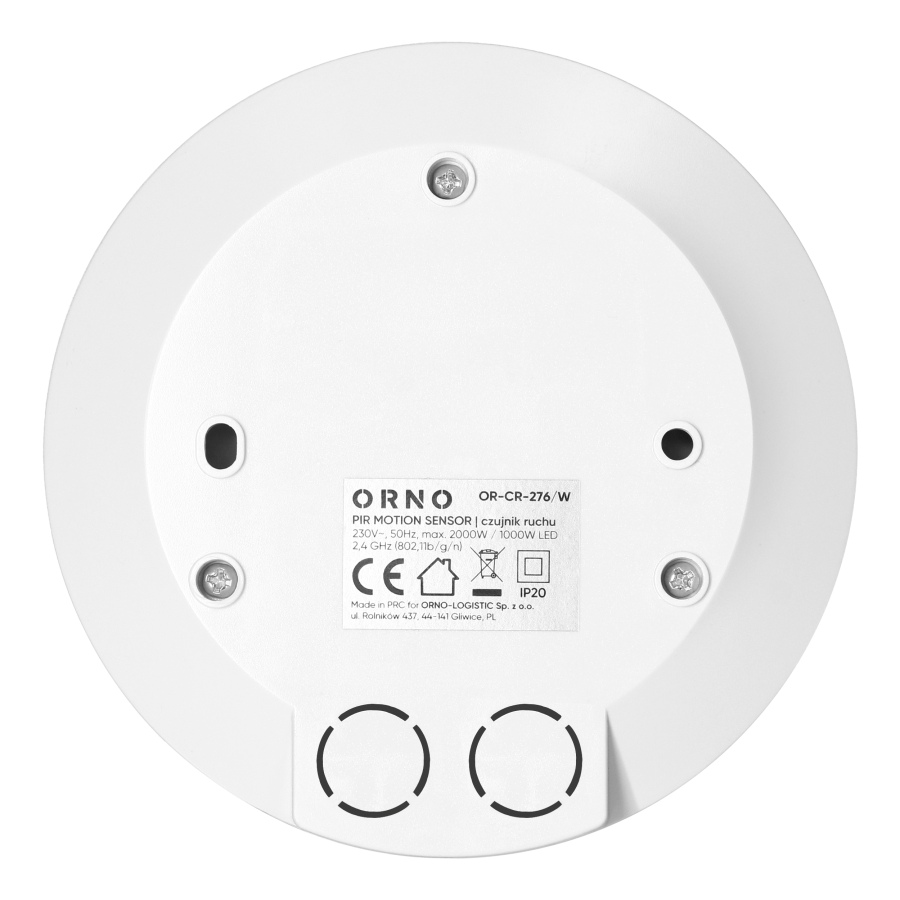 Ultra flat PIR motion sensor 360°, IP20, 2000W, 2,5cm depth, TUYA smart Wi-Fi