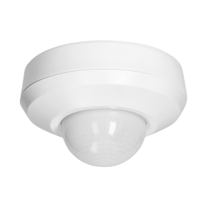 PIR presence sensor 360° with 3 detectors, IP44, 2000W, white