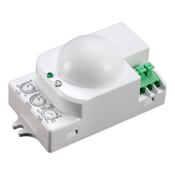 Microwave motion sensor, 360° IP20, 1200W