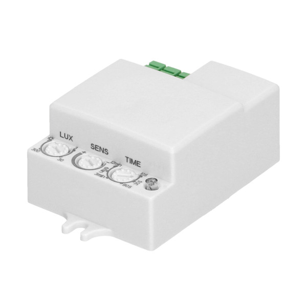 Mikrofalowy czujnik ruchu, mini, 360°/180°, IP20, 1200W