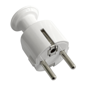 Wtyczka prosta Uni-Schuko 16A, 230V, biała, 24 sztuki