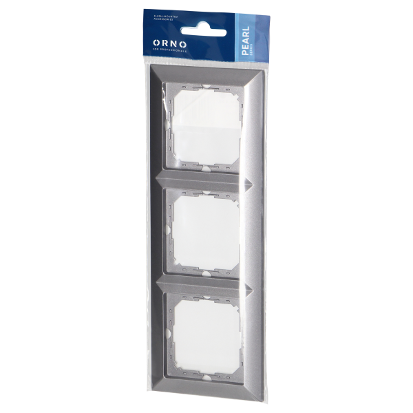 Ramka potrójna Pearl, Ra-3P, antracyt