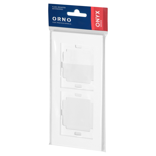 Ramka podwójna Onyx, Ra-2O, biały