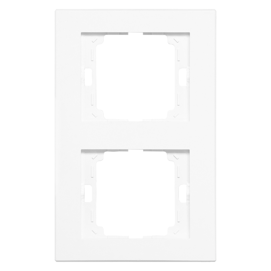 Double frame vertical Onyx, Ra-2OP, white