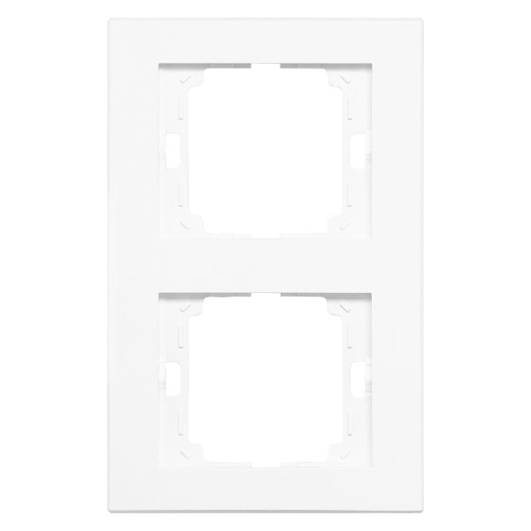 Double frame vertical Onyx, Ra-2OP, white