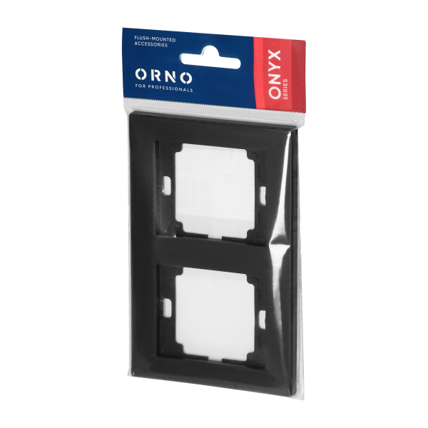 Double frame vertical Onyx, Ra-2OP, black