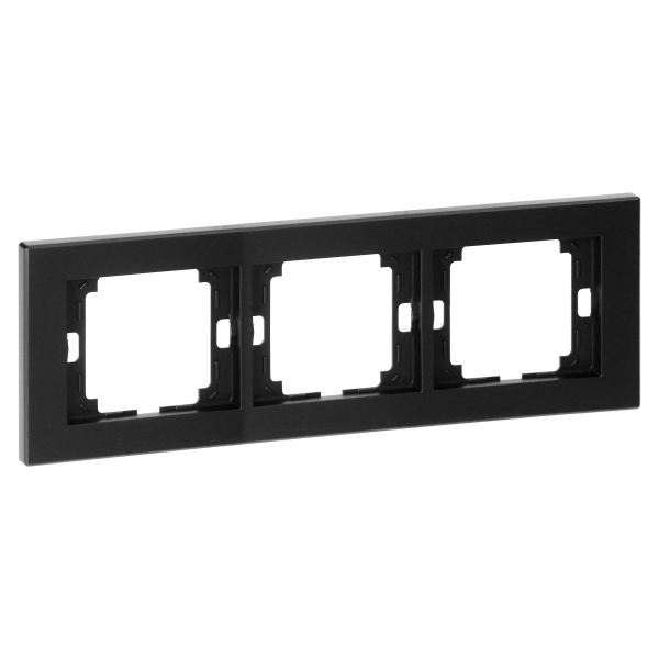 Ramka potrójna Onyx, Ra-3O, czarny