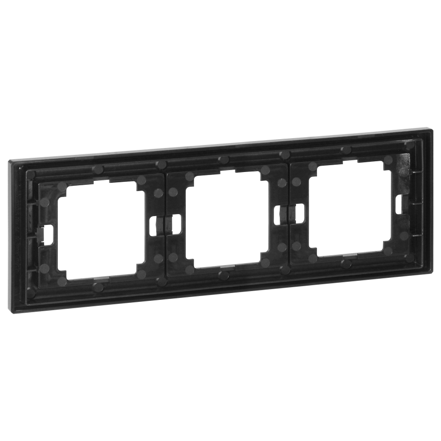 Ramka potrójna Onyx, Ra-3O, czarny