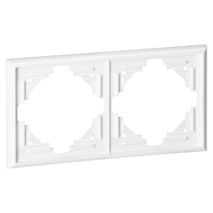 Double frame Luna, Ra-2L, white