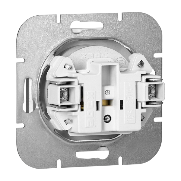 Flush-mounted single socket 2P+E Pearl, 16A, 250V, PT-16P, anthracite