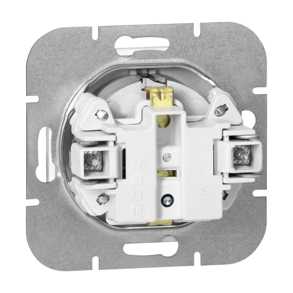 Flush-mounted single socket 2P+E Schuko Pearl, 16A, 250V, PT-17P, white