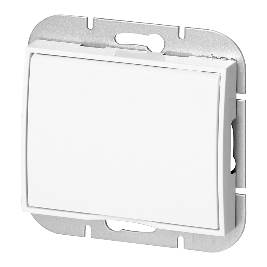 Flush-mounted single socket 2P+E weather proof with cover Onyx, 16A, 250V, PT-16OH, white