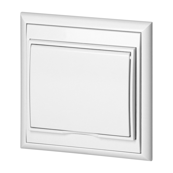 Flush-mounted single socket 2P+E, weather proof with cover Luna, 16A, 250V, PT-16LH, white