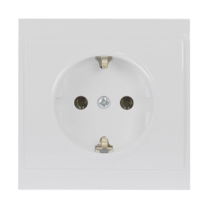 Gniazdo pojedyncze p/t 2P+Z, Schuko Luna, 16A, 250V, PT-17L, biały