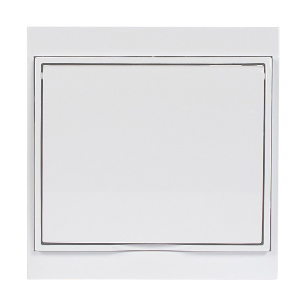 Flush-mounted single socket 2P+E, Schuko, weather proof with cover Luna, 16A, 250V, PT-17LH, white