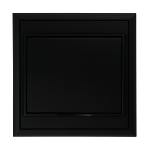 Flush-mounted single socket 2P+E, Schuko, weather proof with cover Luna, 16A, 250V, PT-17LH, black