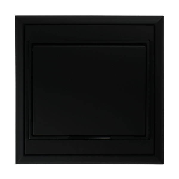 Flush-mounted single socket 2P+E, Schuko, weather proof with cover Luna, 16A, 250V, PT-17LH, black