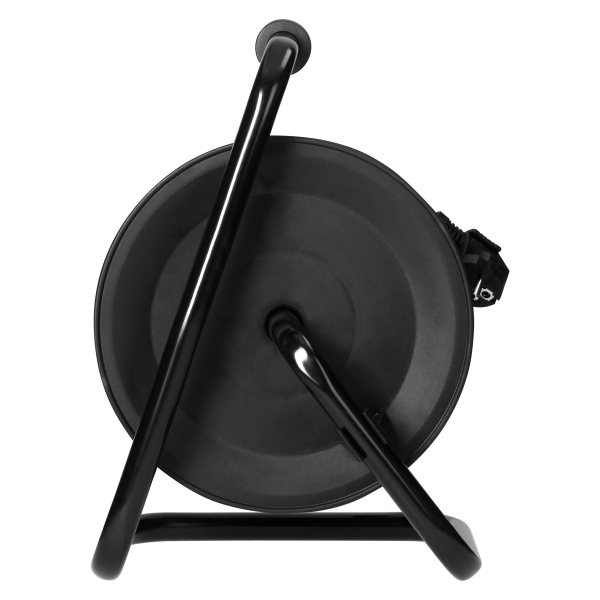 Cable reel, 4 sockets, 2P+E, Schuko type, PVC H05VV-F 3x1.5mm2, 30m, overload protection, safety shutters