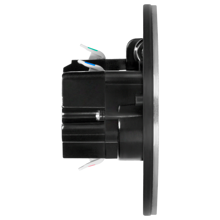 Hermetic double socket, oval, IP55,silver