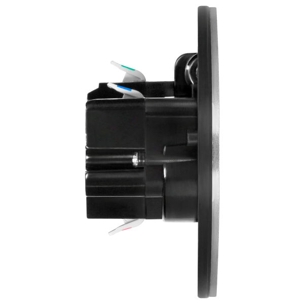 Hermetic double socket, oval, IP55,silver