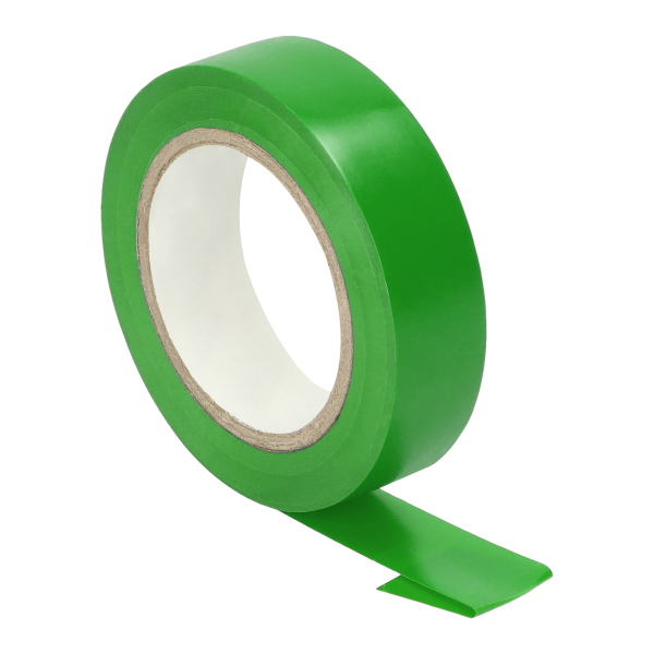 Insulation tape set, flame-retardant, green 15mm wide, 0.13mm thick, 10m long, 10pcs