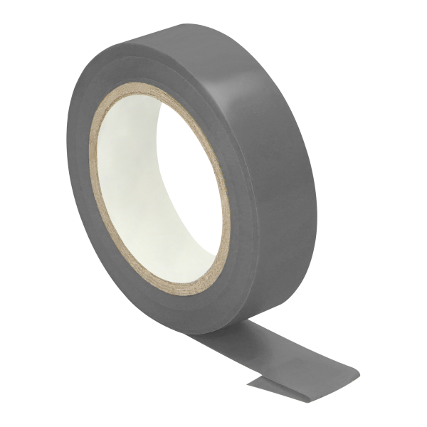 Insulation tape set, flame-retardant, gray 15mm wide, 0.13mm thick, 10m long, 10pcs