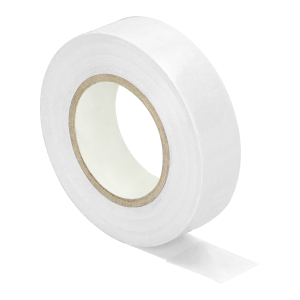 Taśma izolacyjna biała, uniepalniona, szerokość 19mm, grubość 0,13mm, długość 20m